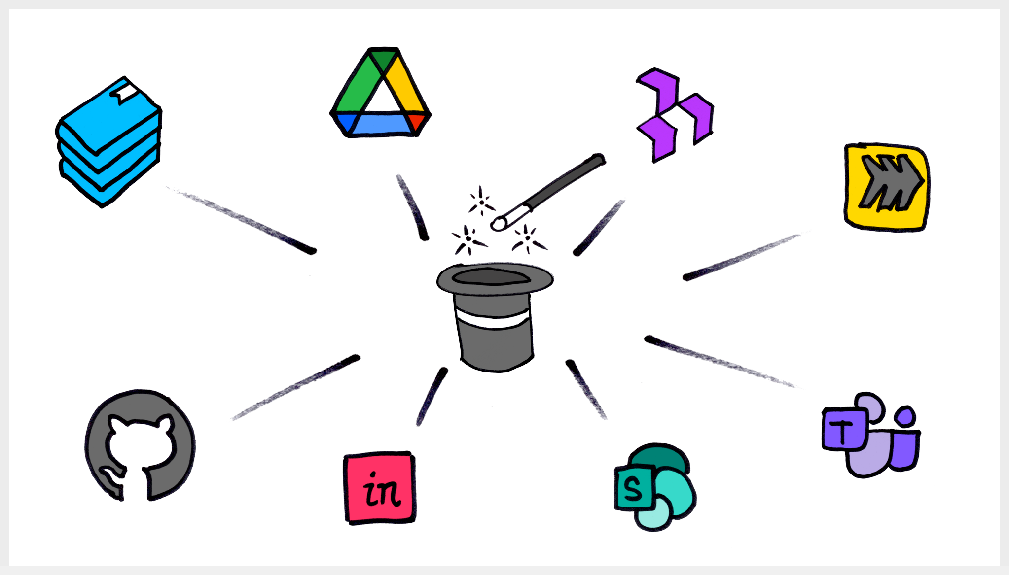 simple icon sketches